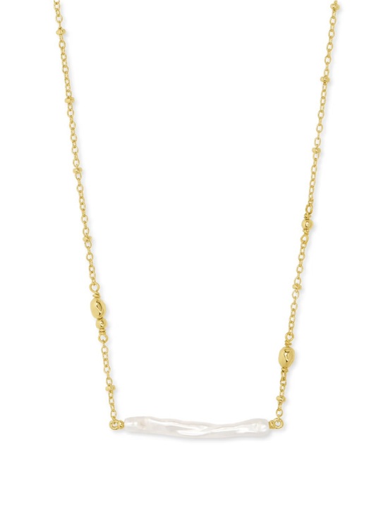 Kendra Scott Jewelry - Kendra Scott Eileen Gold Pendant Necklace in Freshwater Cultured Pearl